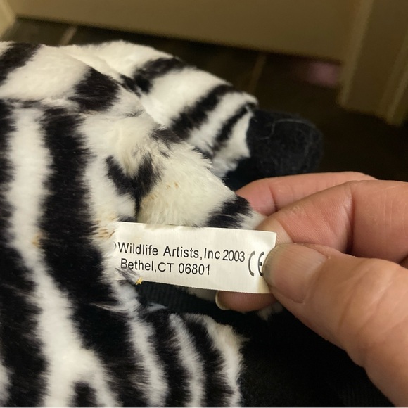Wildlife artist 2003 zebra plush - Picture 6 of 7